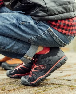 Keen Big Kids' Chandler 2 CNX Sneaker | Black/Red Carpet -Fashion Shoes KidsChandler2Lifestyle3 8bf7100b 01c0 4def 875a 86427c7fde6d