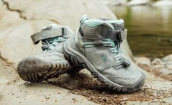 Keen Little Kids' Ridge Flex Waterproof Boot | Grey/Blue Tint -Fashion Shoes RidgeFlexPDPLifestyle1Kids 4