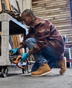 Keen Women's San Jose 6" Waterproof Boot (Aluminum Toe) | Almond/Gum -Fashion Shoes SDD 496 PDP SanJose 1026369 Left Image