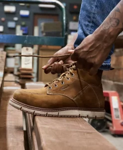 Keen Women's San Jose 6" Waterproof Boot (Aluminum Toe) | Almond/Gum -Fashion Shoes SDD 496 PDP SanJose 1026369 Right Image