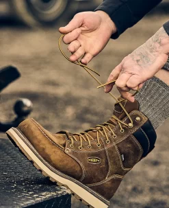 Keen Men's Cincinnati 8" Waterproof Boot (Carbon-Fiber Toe) | Belgian/Sandshell -Fashion Shoes SDD 505 PDP Cincinnati 1025694 Left Image