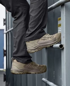 Keen Men's Reno KBF Waterproof (Soft Toe) | Brindle/Morel -Fashion Shoes SDD 506 PDP Reno 1027112 Left Image