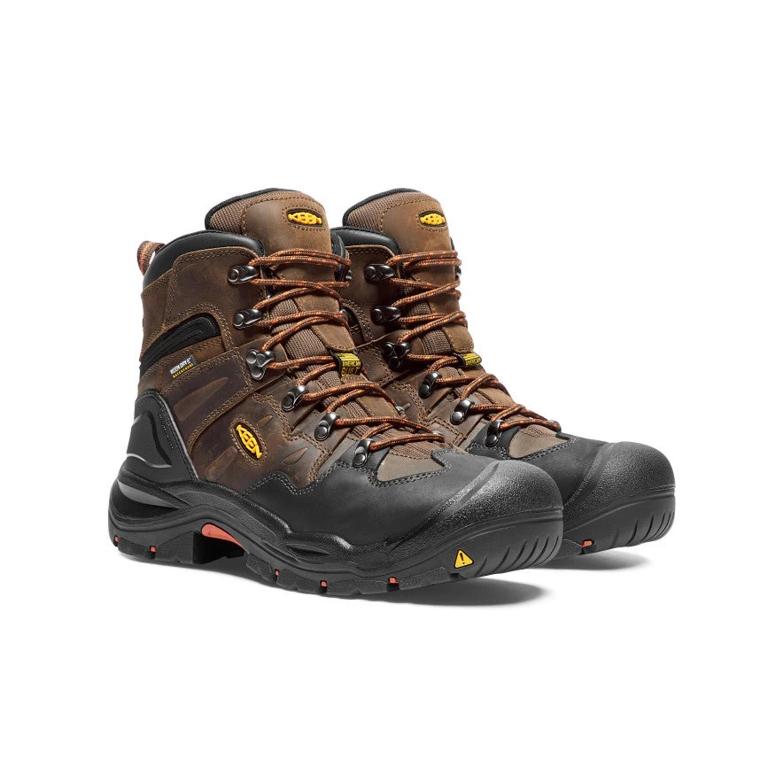 Keen Men's Coburg 6" Waterproof Boot (Steel Toe) | Cascade Brown/Brindle 3 Keen Men's Coburg 6" Waterproof Boot (Steel Toe) | Cascade Brown/Brindle - Image 3