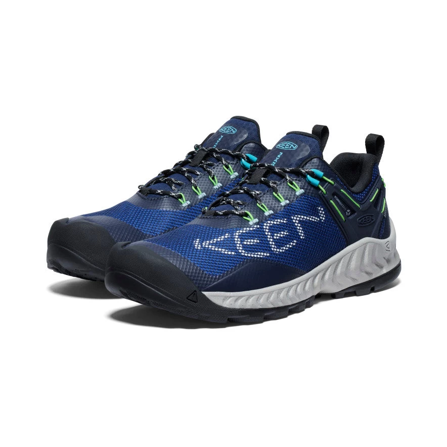 Keen Men's NXIS EVO Waterproof Shoe | Sky Captain/Green Flash 3 Keen Men's NXIS EVO Waterproof Shoe | Sky Captain/Green Flash - Image 3