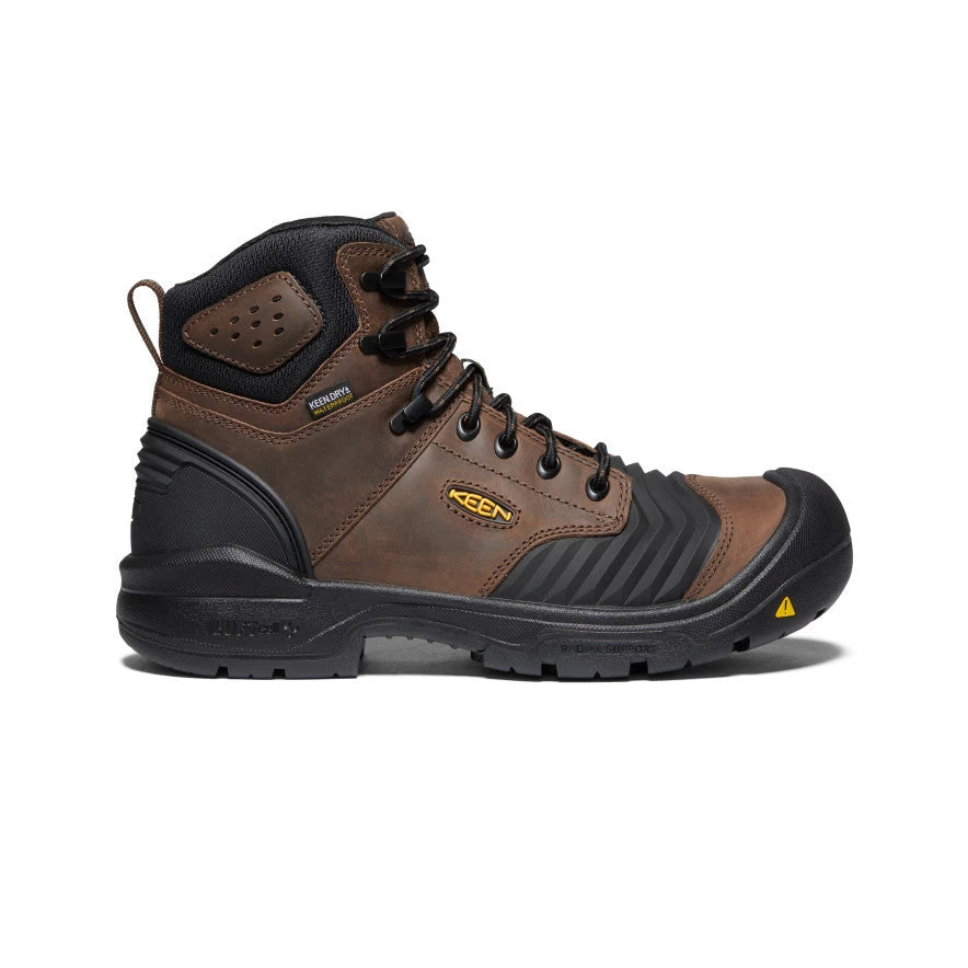 Keen Men's Portland 6" Waterproof Boot (Carbon-Fiber Toe) | Dark Earth/Black 1 Keen Men's Portland 6" Waterproof Boot (Carbon-Fiber Toe) | Dark Earth/Black