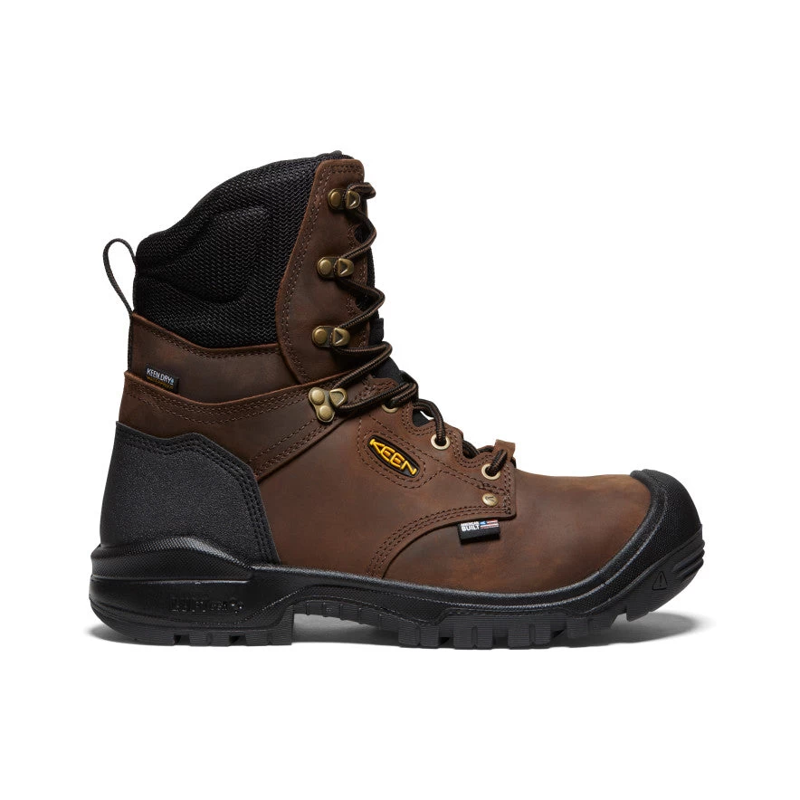Keen Men's Independence 8" Insulated Waterproof Boot (Carbon-Fiber Toe) | Dark Earth/Black 1 Keen Men's Independence 8" Insulated Waterproof Boot (Carbon-Fiber Toe) | Dark Earth/Black