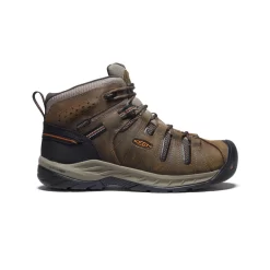 Keen Men's Flint II Waterproof Mid (Soft Toe) | Black Olive/Brindle