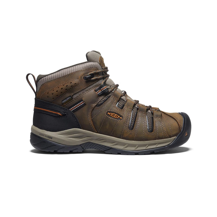 Keen Men's Flint II Waterproof Mid (Soft Toe) | Black Olive/Brindle 1 Keen Men's Flint II Waterproof Mid (Soft Toe) | Black Olive/Brindle
