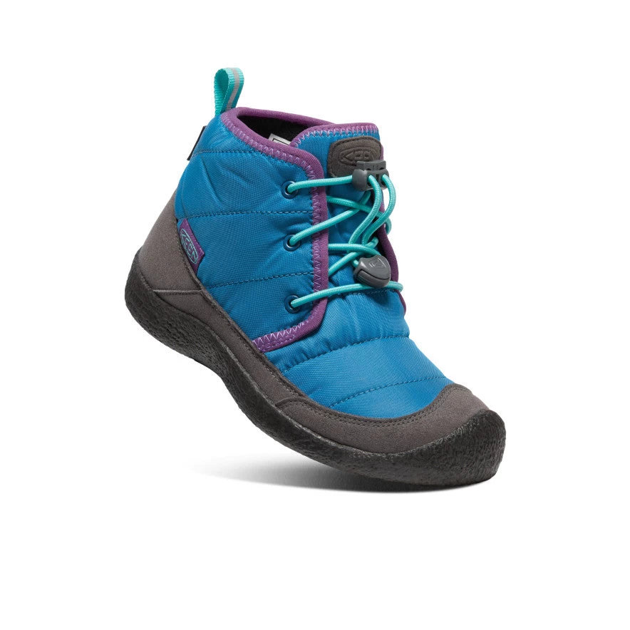 Keen Big Kids' Howser II Waterproof Chukka | Mykonos Blue/Atlantis 3 Keen Big Kids' Howser II Waterproof Chukka | Mykonos Blue/Atlantis - Image 3