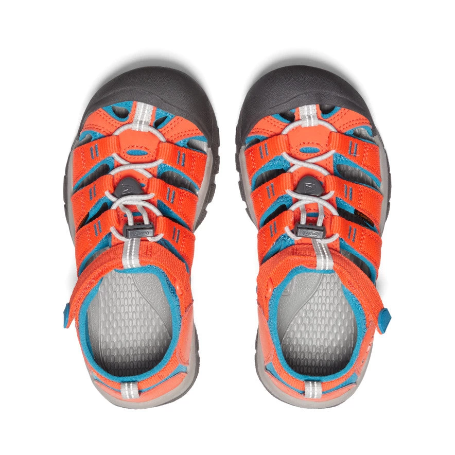Keen Big Kids' Newport H2 | Safety Orange/Fjord Blue 4 Keen Big Kids' Newport H2 | Safety Orange/Fjord Blue - Image 4
