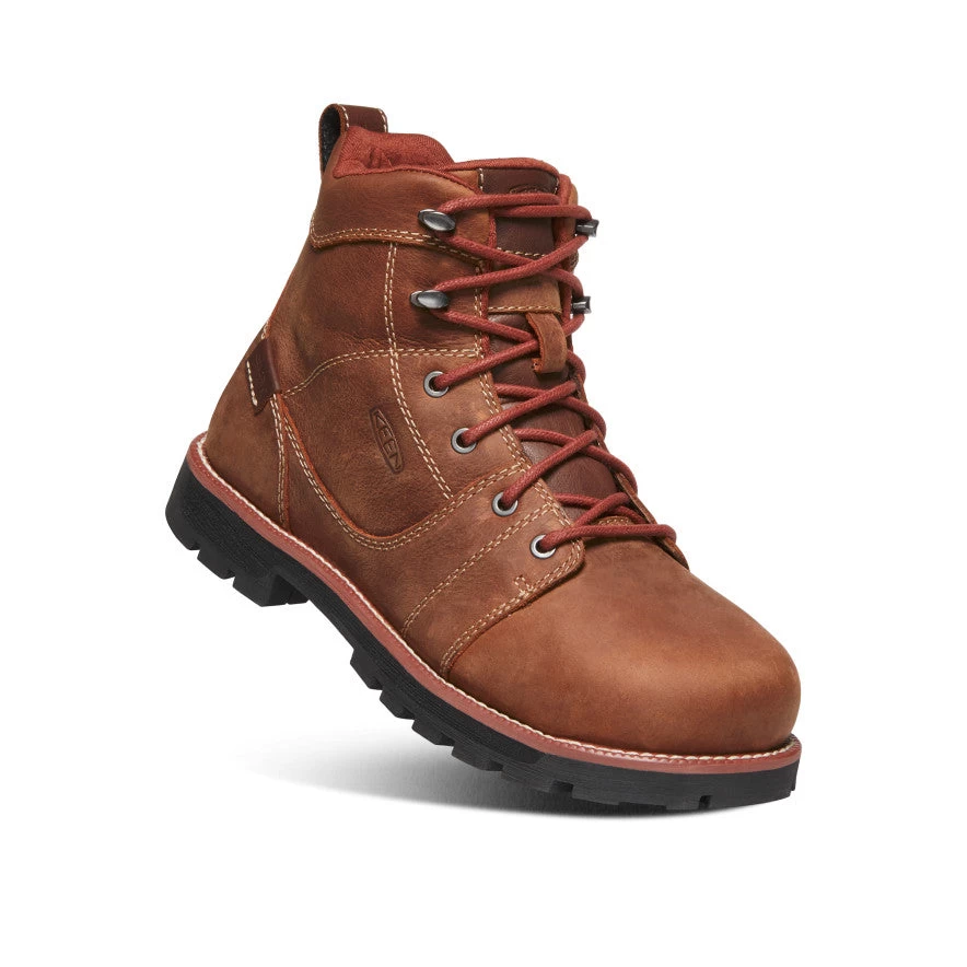 Keen Women's Seattle 6" Waterproof Boot (Aluminum Toe) | Gingerbread/Black 3 Keen Women's Seattle 6" Waterproof Boot (Aluminum Toe) | Gingerbread/Black - Image 3