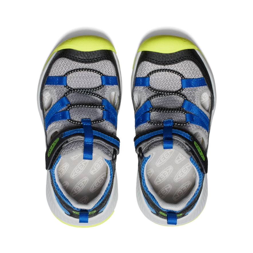 Keen Little Kids' Motozoa Sandal | Classic Blue/Evening Primrose 4 Keen Little Kids' Motozoa Sandal | Classic Blue/Evening Primrose - Image 4