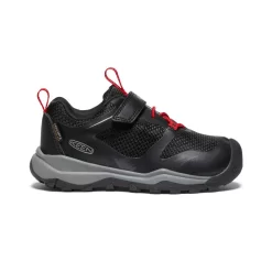 Keen Little Kids' Wanduro Waterproof Shoe | Black/Ribbon Red