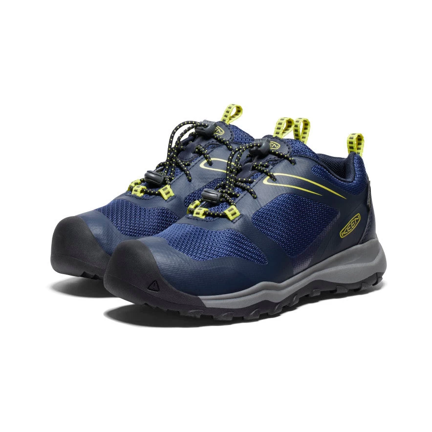 Keen Big Kids' Wanduro Waterproof Shoe | Sky Captain/Evening Primrose 2 Keen Big Kids' Wanduro Waterproof Shoe | Sky Captain/Evening Primrose - Image 2
