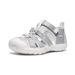 Keen Little Kids' Seacamp II CNX | Silver/Star White -Fashion Shoes e0dfce325b5bcb40b27f319ef72c26f942ad073b