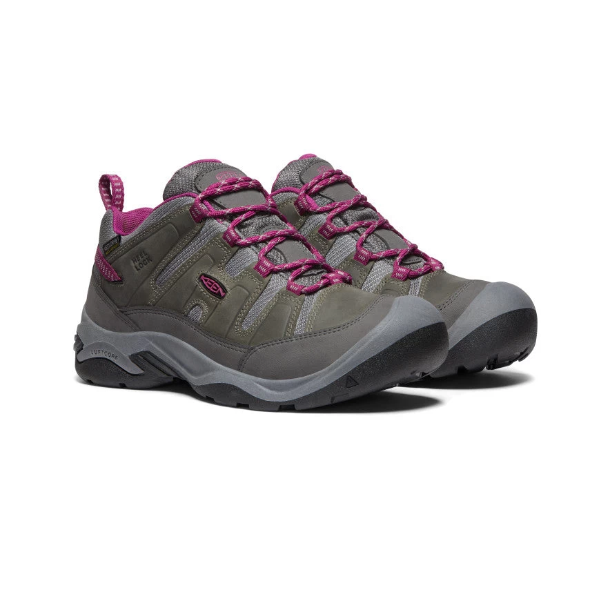 Keen Women's Circadia Waterproof Shoe | Steel Grey/Boysenberry 2 Keen Women's Circadia Waterproof Shoe | Steel Grey/Boysenberry - Image 2