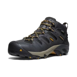 Keen Men's Lansing Mid Waterproof (Steel Toe) | Raven/Tawny Olive -Fashion Shoes e964198265834cc2caa93d626798f3937d40a9f9