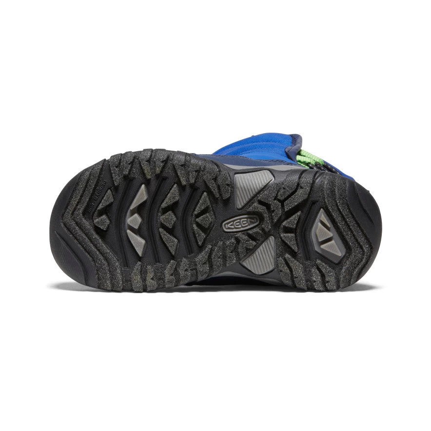 Keen Little Kids' Puffrider Waterproof Winter Boot | Naval Academy/Surf 6 Keen Little Kids' Puffrider Waterproof Winter Boot | Naval Academy/Surf - Image 6