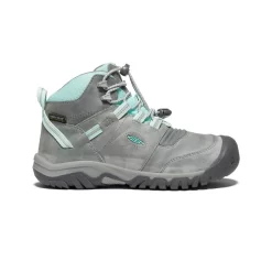 Keen Big Kids' Ridge Flex Waterproof Boot | Grey/Blue Tint