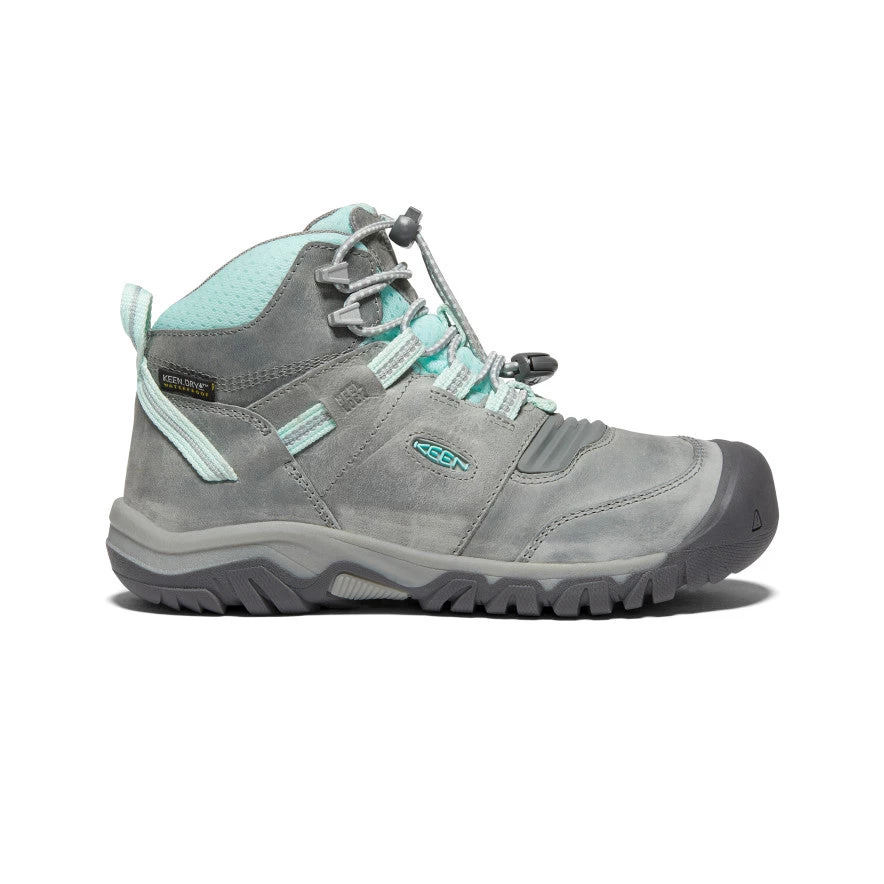 Keen Big Kids' Ridge Flex Waterproof Boot | Grey/Blue Tint 1 Keen Big Kids' Ridge Flex Waterproof Boot | Grey/Blue Tint