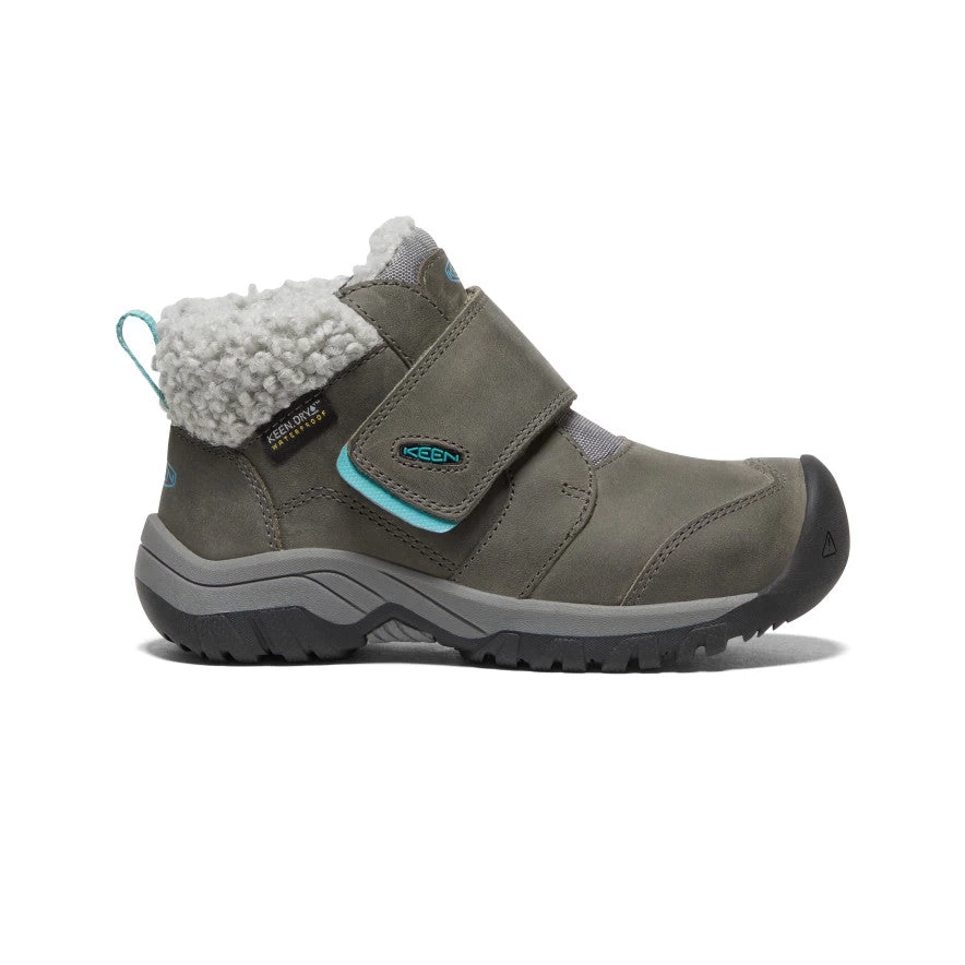 Keen Little Kids' Kootenay IV Waterproof Boot | Steel Grey/Porcelain 1 Keen Little Kids' Kootenay IV Waterproof Boot | Steel Grey/Porcelain