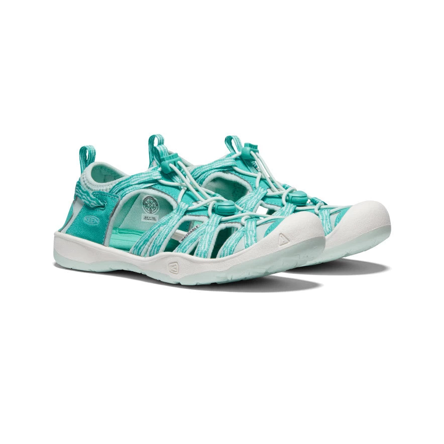 Keen Big Kids' Moxie Sandal | Waterfall/Blue Glass 2 Keen Big Kids' Moxie Sandal | Waterfall/Blue Glass - Image 2