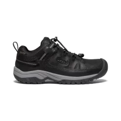 Keen Big Kids' Targhee Waterproof Shoe | Black/Steel Grey