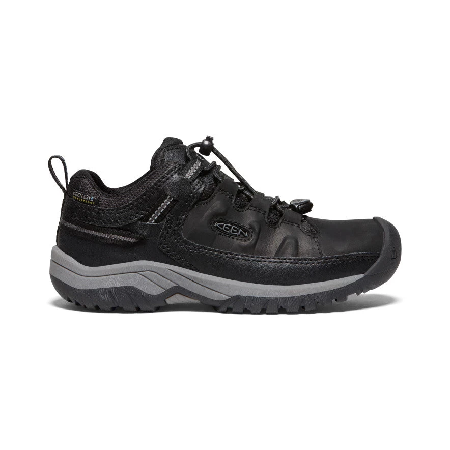 Keen Big Kids' Targhee Waterproof Shoe | Black/Steel Grey 1 Keen Big Kids' Targhee Waterproof Shoe | Black/Steel Grey