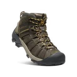 Keen Men's Voyageur Mid | Raven/Tawny Olive -Fashion Shoes f833ef2afe2a143f993be167245bcefb3c643f4f