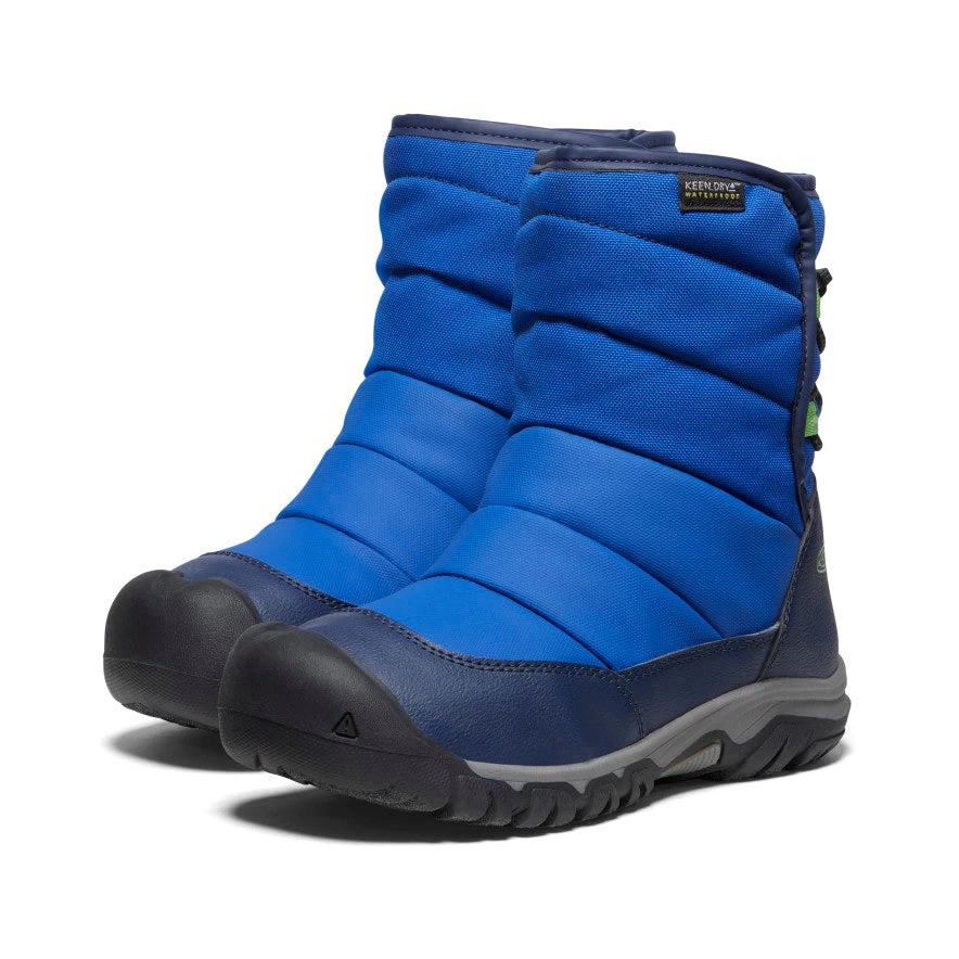 Keen Big Kids' Puffrider Waterproof Winter Boot | Naval Academy/Surf 2 Keen Big Kids' Puffrider Waterproof Winter Boot | Naval Academy/Surf - Image 2