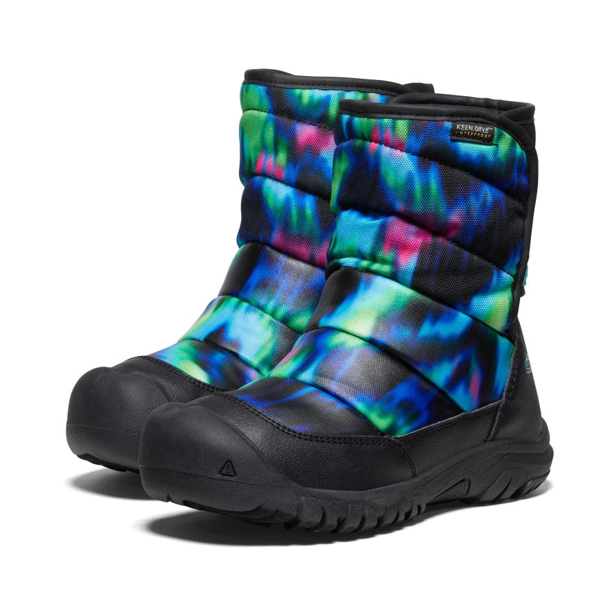 Keen Big Kids' Puffrider Waterproof Winter Boot | Northern Lights/Black 2 Keen Big Kids' Puffrider Waterproof Winter Boot | Northern Lights/Black - Image 2